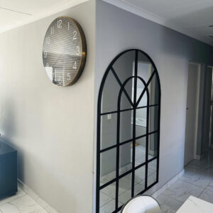 Arch panel mirror